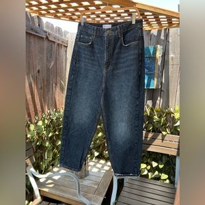 Zara ,size 10, dark blue , baggy jeans